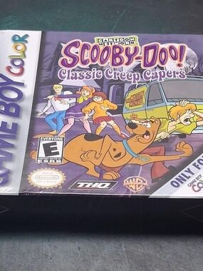 Vintage 90s Game Boy Color Classic Creep Capers Scooby Doo Video Game